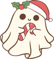 Christmas Ghost cartoon Hand drawing illustration png