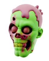 3d ilustración zombi png