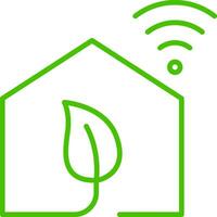 smart home line icon illustration vector