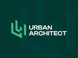 urbano construir logo modelo para real inmuebles y edificio vector