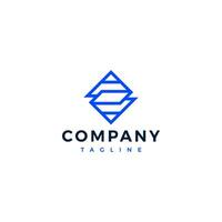 Inspiration logo initial letter S abstract with tech style and solid color vector