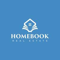 Home and Book Logo For Education and Company vector