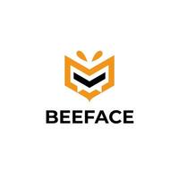 Modern and Simple Bee Logo Concept vector