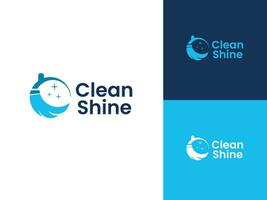 Home Cleaning and Service Logo Template vector