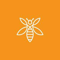 Modern and Simple Bee Logo Concept vector