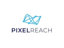 Modern Logo Concept for Pixel Tech vector