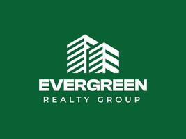 Ever Green Home Logo Template vector