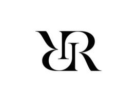 RR Initial Logo with Elegant and Minimal Logogram vector