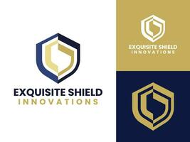 Exclusive Shield Logo Concept for State-of-the-Art Security Firm vector