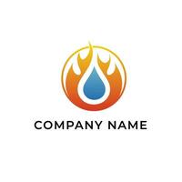 Fire Colorful Logo Template for Company vector