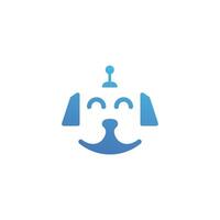Modern AI Robots Logo Template vector