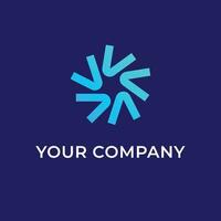 Modern Tech Logo Template for Company vector