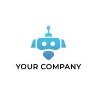 Modern AI Robots Logo Template vector