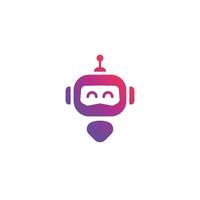 Modern AI Robots Logo Template vector