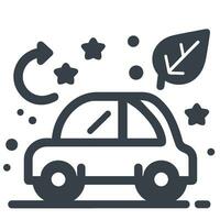 Eco car illustration. Conservation. Environmentally friendly. Save the world. Save nature. vector