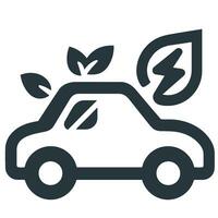Eco car illustration. Conservation. Environmentally friendly. Save the world. Save nature. vector