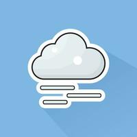 Illustration Vector of Fog Icon in Flat Design