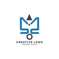 SSM letter shape creative logo icon vector