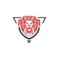 león logo icono vector