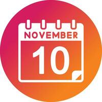 10 November Vector Icon