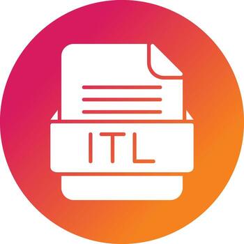 ITL File Format Vector Icon