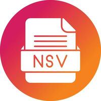 NSV File Format Vector Icon