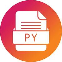 PY File Format Vector Icon