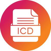 icd archivo formato vector icono