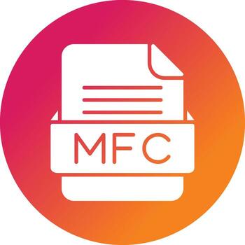 MFC File Format Vector Icon