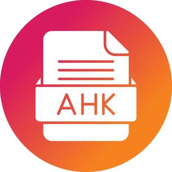 AHK File Format Vector Icon