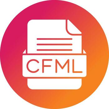 CFML File Format Vector Icon