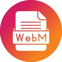 WebM File Format Vector Icon