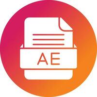 AE File Format Vector Icon