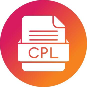 CPL File Format Vector Icon
