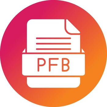 pfb archivo formato vector icono