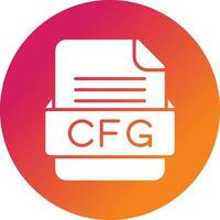 CFG File Format Vector Icon