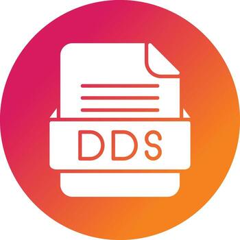 dds archivo formato vector icono