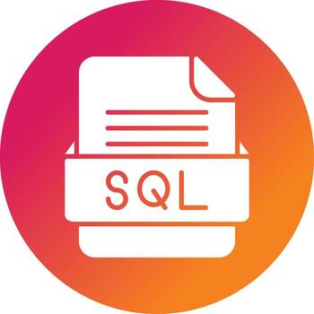 SQL File Format Vector Icon