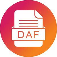 daf archivo formato vector icono