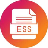 ESS File Format Vector Icon