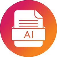 AI File Format Vector Icon