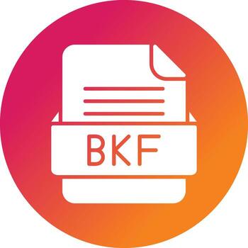bkf archivo formato vector icono