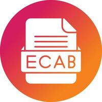 ECAB File Format Vector Icon