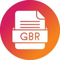 GBR File Format Vector Icon