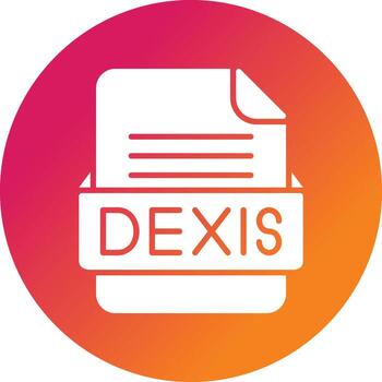 DEXIS File Format Vector Icon