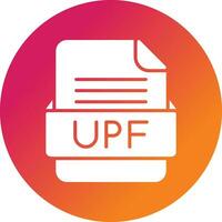 UPF File Format Vector Icon