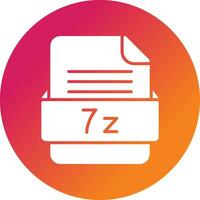 7z File Format Vector Icon