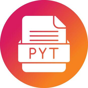 PYT File Format Vector Icon