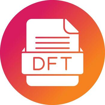 dft archivo formato vector icono