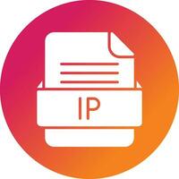 IP File Format Vector Icon